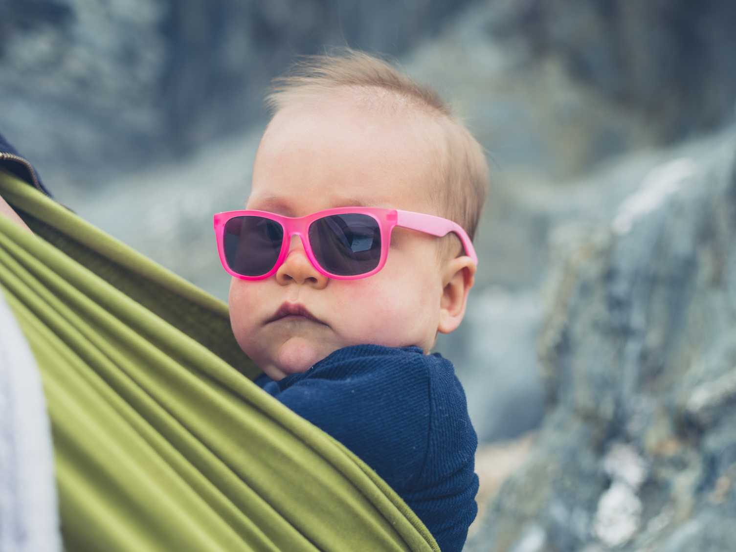 Cool Baby Wearing Sunglasses